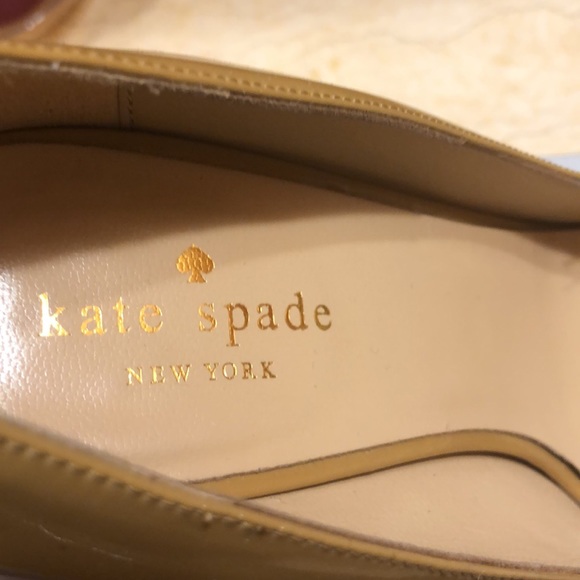 Kate Spade Patent Heels-Tan - Picture 7 of 12